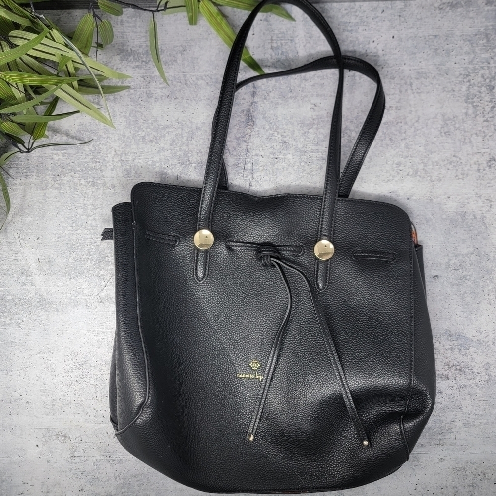 Nanette Lepore | Arabelle Black Satchel Shoulder Bag Tote
